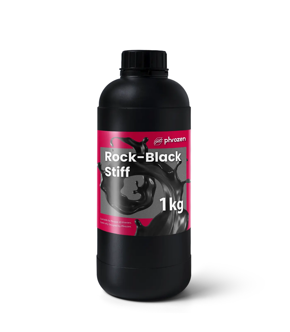 Phrozen Rock Black Stiff engineering resin 1kg bottle front view