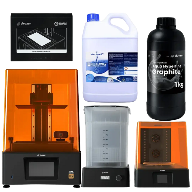Phrozen Sonic Mighty 12K Resin 3D Printer Everything Starter Kit Phrozen