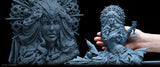Character bust and figure printed on Phrozen Sonic Mighty 12K by CA Sculpts