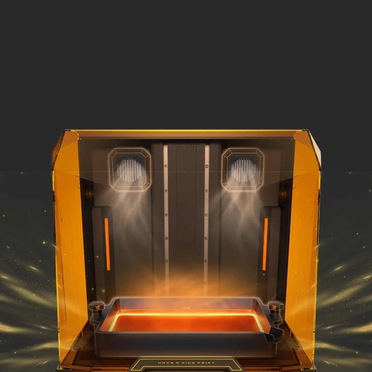 Phrozen Revo 16K MAX dual zone heating system inside the print chamber