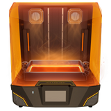 Phrozen Sonic Mighty Revo 16K Max heated build chamber glowing orange with dual top ventilation ports