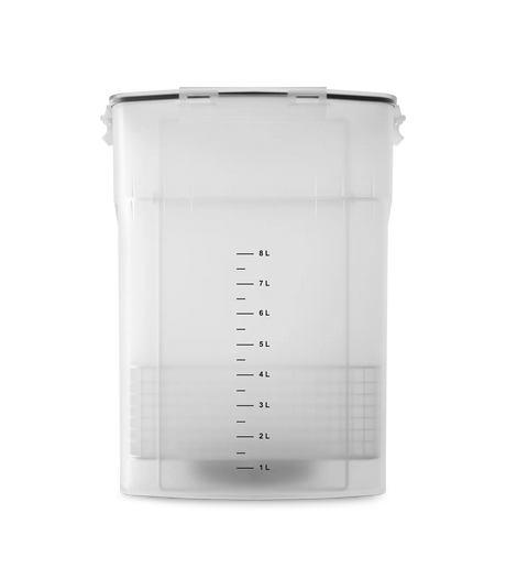 Phrozen Wash and Cure Kit Washing Bucket Set, 8 litre transparent bucket with lid, front view