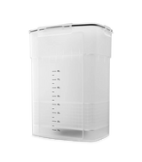 Phrozen Wash and Cure Kit Washing Bucket Set, 8 litre transparent bucket with lid, angled view