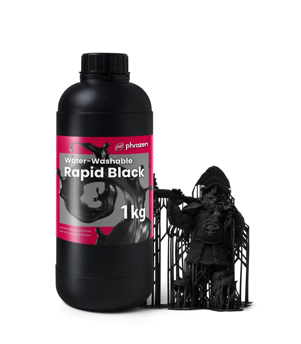 Phrozen Water Washable Rapid Black 3D Printer Resin