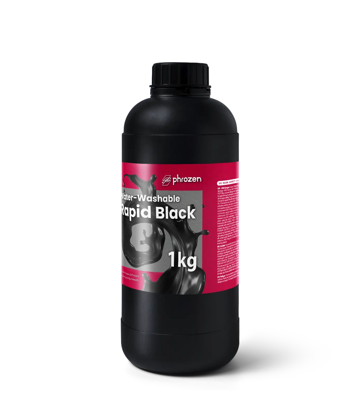 Phrozen Water Washable Rapid Black 3D Printer Resin
