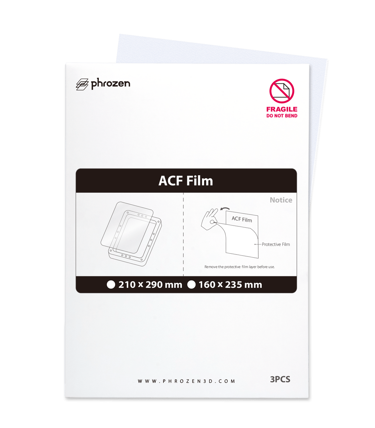 Phrozen - Phrozen ACF Film A4 Size 3 pcs - 3D Printing Accessories - 3D Cast