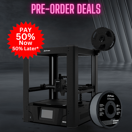 Phrozen - Phrozen ARCO FDM 3D Printer + 1KG High Speed PLA GRAY Bundle - 3D Printer - 3D Cast