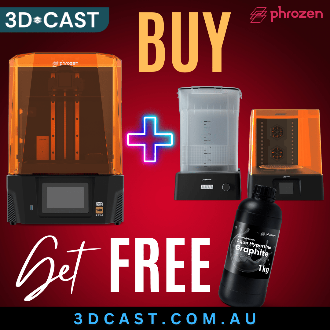 Phrozen - Phrozen Deal 1 Revo Resin 3D Printer + Wash & Cure Free Hyperfine Graphite - 3D Printer Resin - 3D Cast