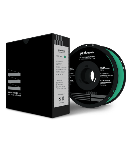 Phrozen - Phrozen High Speed PLA 1kg Green - 3D Printing Filament - 3D Cast