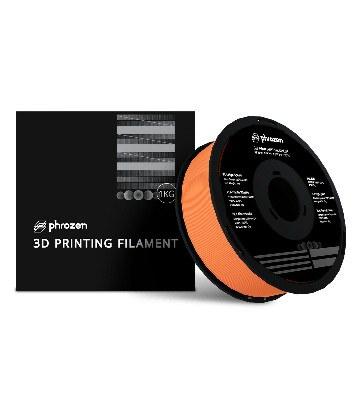 Phrozen - Phrozen High Speed PLA 1kg Orange - 3D Printing Filament - 3D Cast