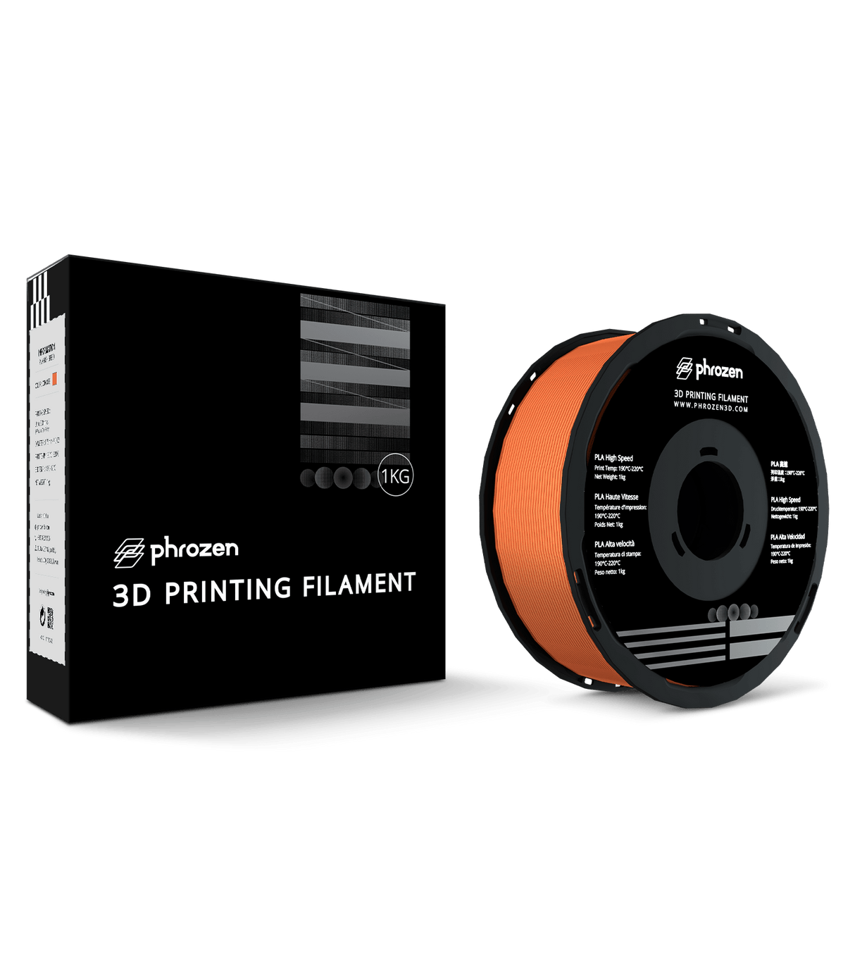 Phrozen - Phrozen High Speed PLA 1kg Orange - 3D Printing Filament - 3D Cast
