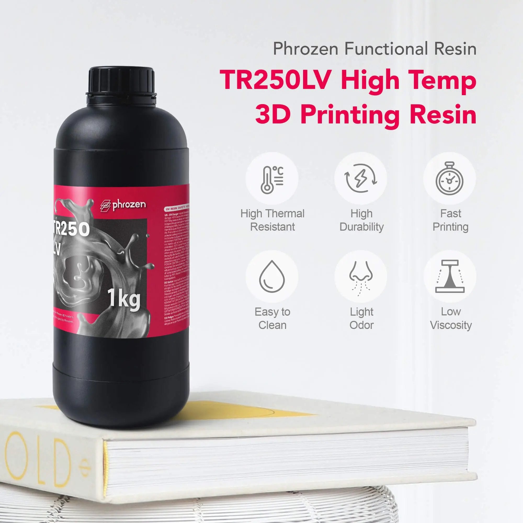 Phrozen High Temp TR250LV | Heat Resistant Resin | Australia – 3D Cast