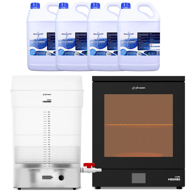 Phrozen MEGA S Wash & Cure Bundle PLUS 4 Monocure3d Resinaway Phrozen