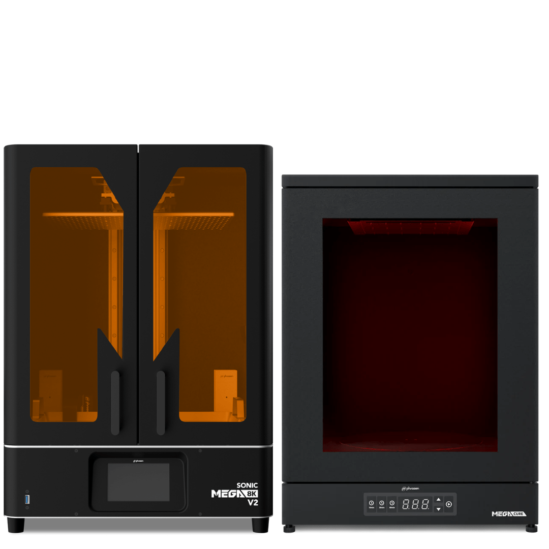 Phrozen - Phrozen Sonic Mega 8K V2 + Cure Mega Bundle - 3D Printer Resin - 3D Cast