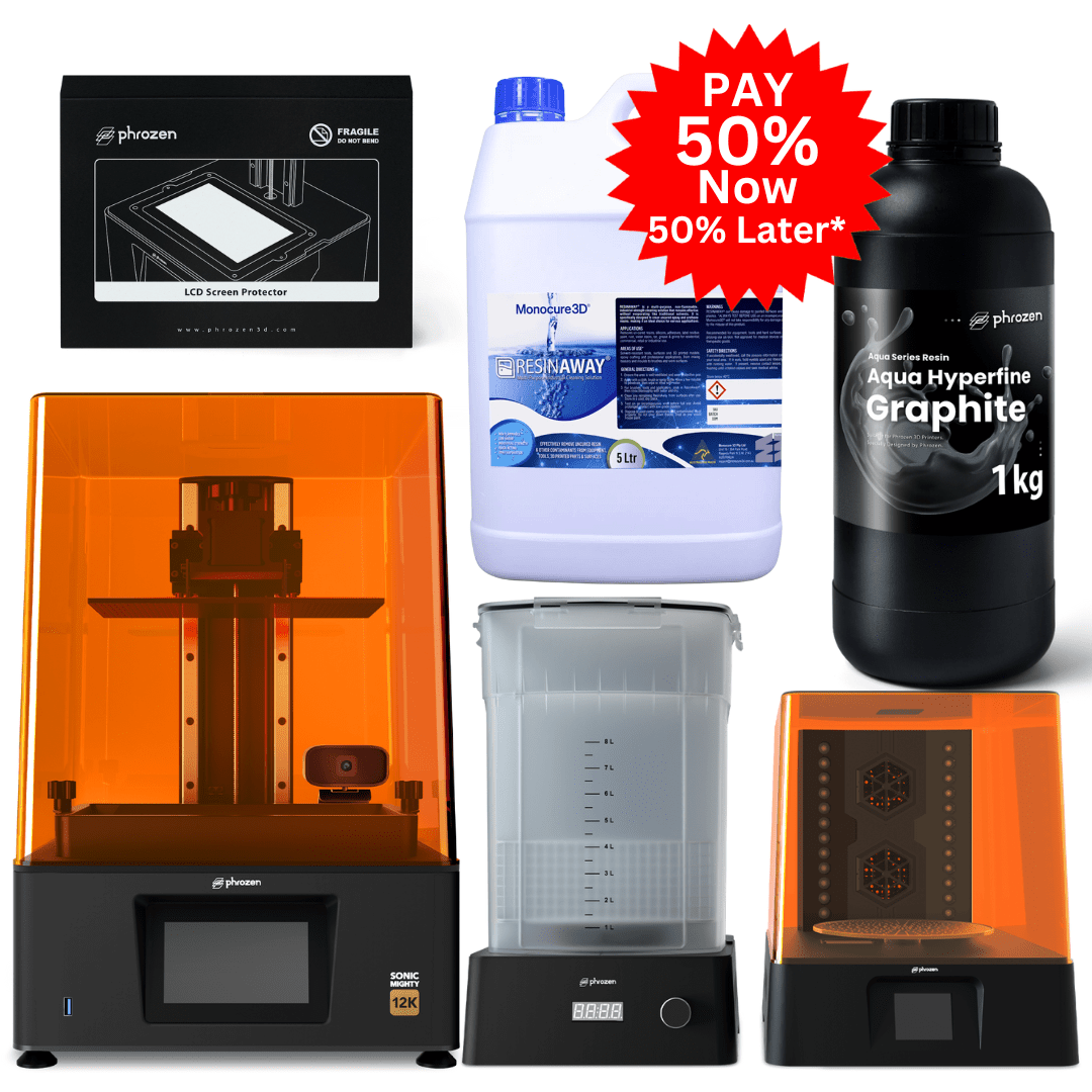 Phrozen - Phrozen Sonic Mighty 12K Resin 3D Printer Everything Starter Kit - 3D Printer Resin - 3D Cast