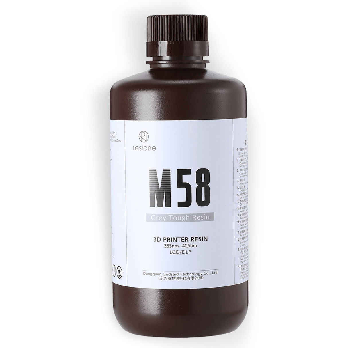 Resione - Resione M58 Gray Tough ABS Like 3D Printing Resin - 3D Printer Resin - 3D Cast