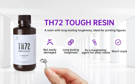 Resione - Resione TH - 72 Medium Gray 3D Printing Resin - 3D Printer Resin - 3D Cast